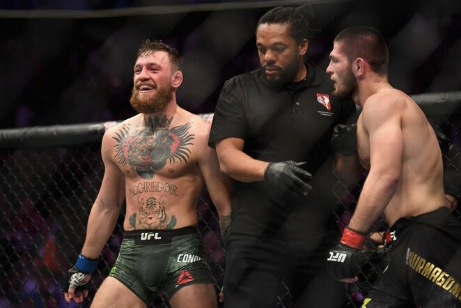 Conoras McGregoras prieš Chabibą Nurmagomedovą | Scanpix nuotr.