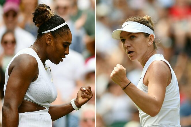 Serena Williams ir Simona Halep | Scanpix nuotr.