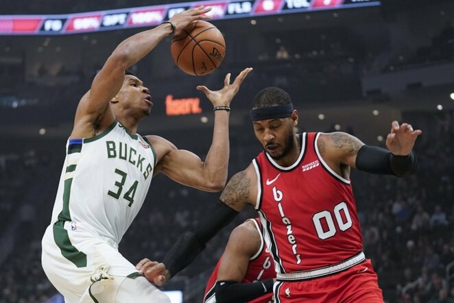 Antetokounmpo ir Anthony | Scanpix nuotr.