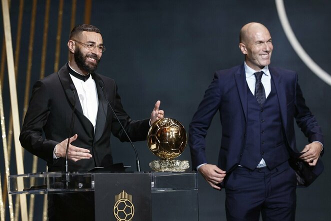 Karimas Banzema ir Zinedine'as Zidane'as | Scanpix nuotr.