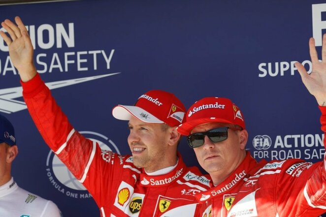 Sebastianas Vettelis ir Kimi Raikkonenas | Scanpix nuotr.