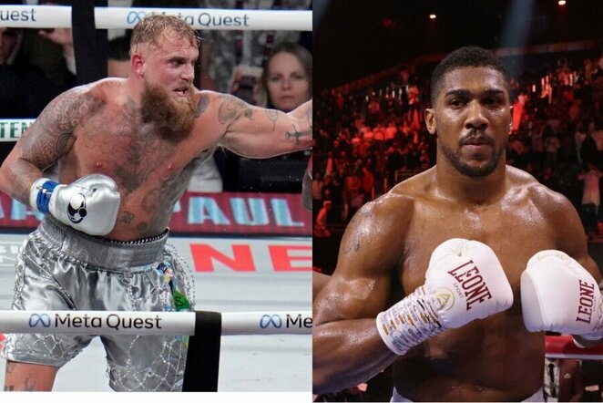 Jake'as Paulas ir Anthony Joshua | Scanpix nuotr.