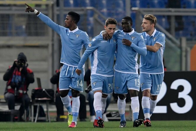 „Lazio“ džiaugiasi įvarčiu | Scanpix nuotr.