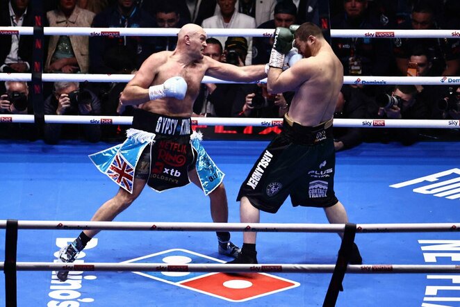 Tysonas Fury ir Arslanbekas Machmudovas | Scanpix nuotr.