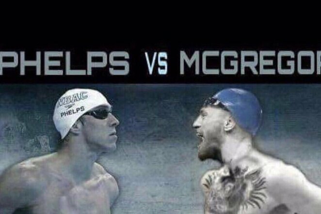 Michaelas Phelpsas prieš Conorą McGregorą | Organizatorių nuotr.