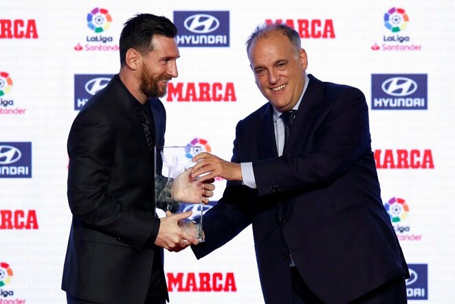 Lionelis Messi ir Javieras Tebasas | Scanpix nuotr.
