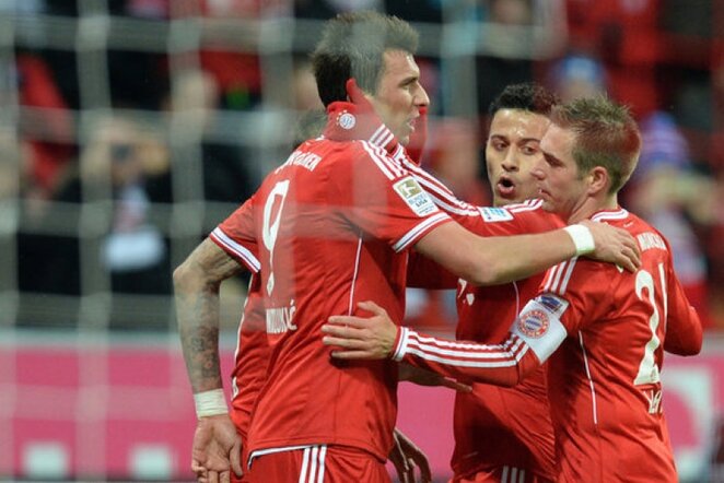 Miuncheno „Bayern“ žaidėjų džiaugsmas | AFP/Scanpix nuotr.