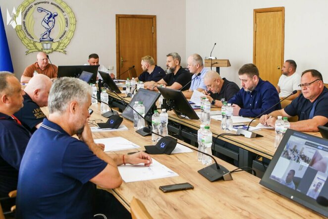 Ukrainos ledo ritulio federacijos posėdis | Organizatorių nuotr.
