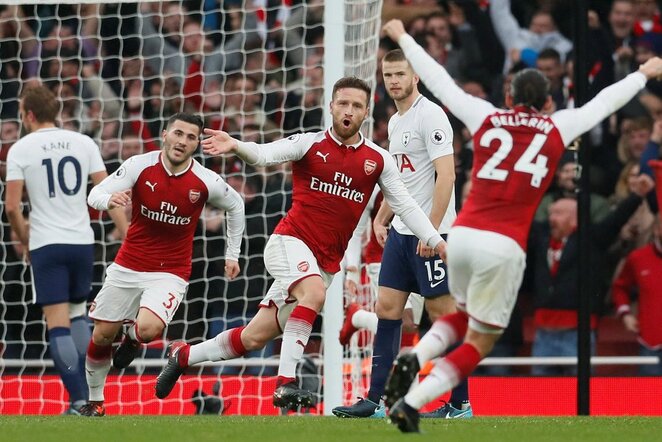 „Arsenal“ - „Tottenham“ rungtynių akimirka | Scanpix nuotr.
