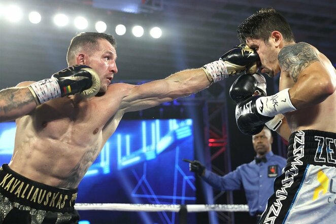 Egidijus Kavaliauskas ir Mikaelis Zewski | „Top Rank“ nuotr.