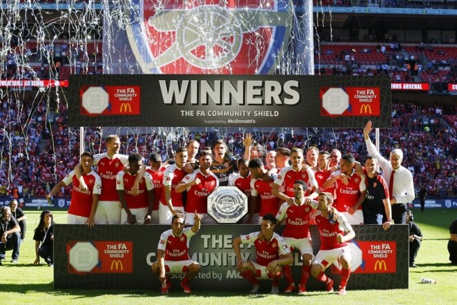 „Arsenal“ klubas iškovojo pirmą trofėjų šį sezoną | Reuters/Scanpix nuotr.