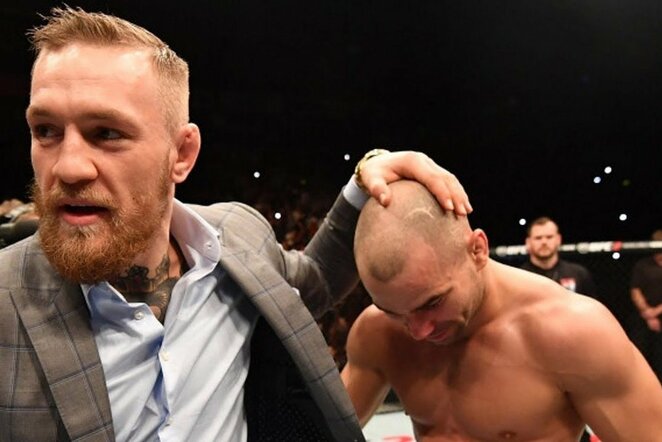 Conoras McGregoras ir Artiomas Lobovas | Organizatorių nuotr.