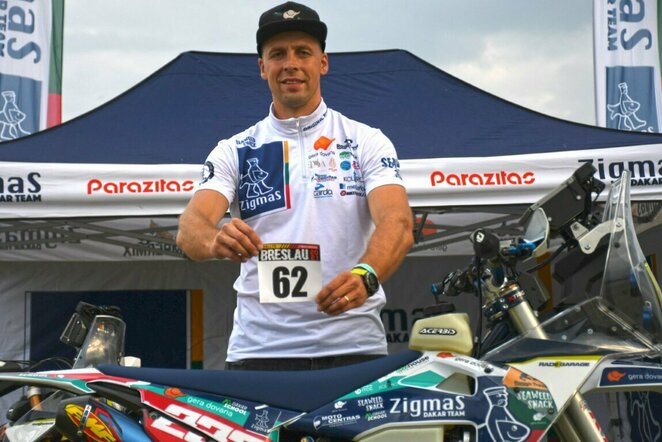 A.Gelažninkas pirmą kartą po traumos dalyvaus ralyje | „Zigmas Dakar Team“ nuotr.