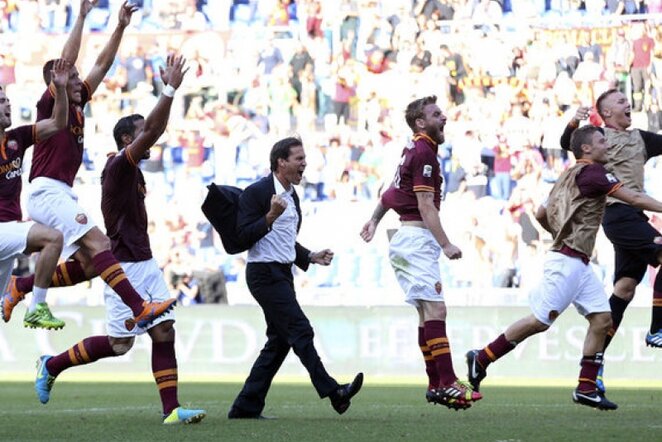 „Roma“ džiaugiasi pergale | AFP/Scanpix nuotr.