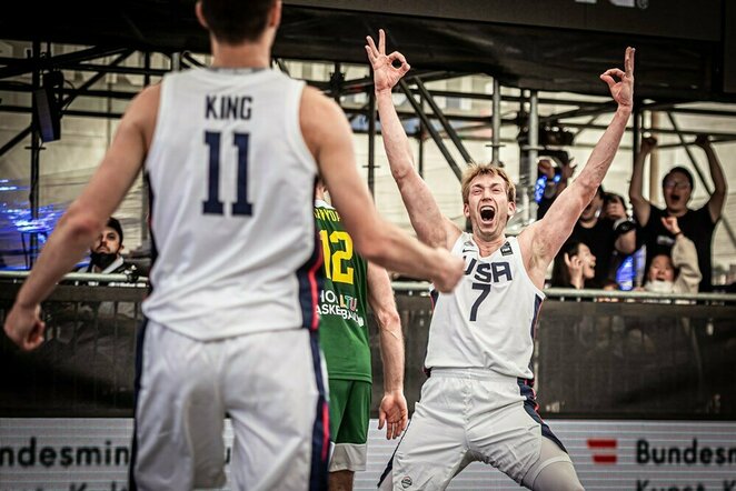 Lietuvių ir amerikiečių rungtynės | FIBA nuotr.