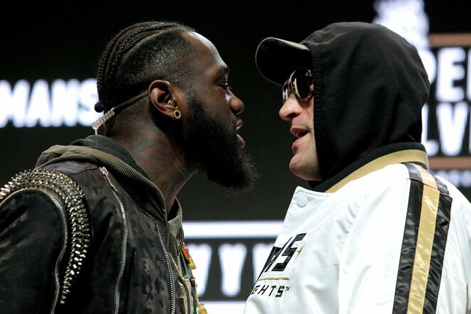Deontay Wilderis ir Tysonas Fury | Scanpix nuotr.