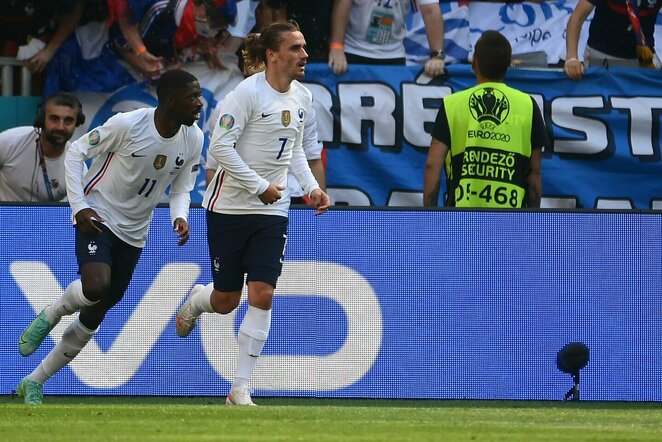 Ousmane'as Dembele ir Antoine'as Griezmannas | Scanpix nuotr.