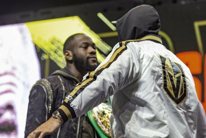 Deontay Wilderis ir Tysonas Fury | Scanpix nuotr.