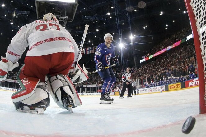 Prancūzija - Baltarusija rungtynių akimirka | Scanpix nuotr.