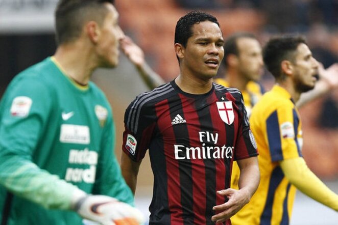 Carloso Baccos įvarčio Milano klubo pergalei nepakako | LaPresse/Scanpix nuotr.