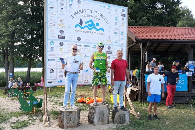 Keturi lietuviai dalyvavo plaukimo maratone Lenkijoje | Organizatorių nuotr.