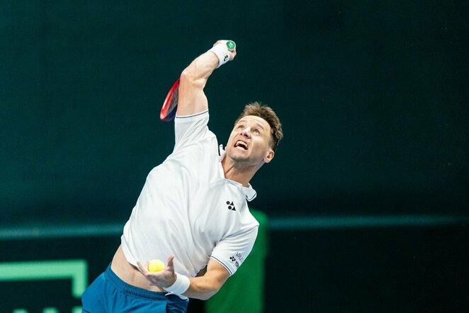 Ričardas Berankis prieš Zurą Tkemaladzę | Skirmanto Lisausko/BNS Foto nuotr.