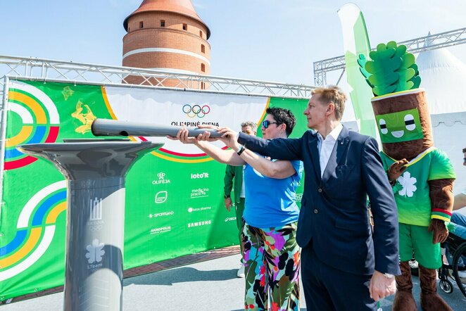 Klaipėdoje uždegta Olimpinės dienos ugnis | LTOK nuotr.
