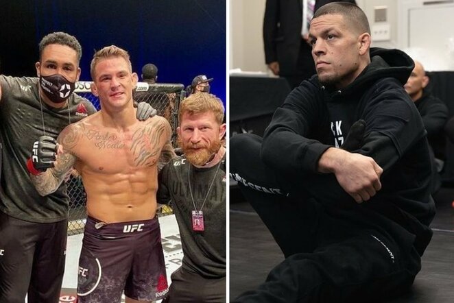 Dustinas Poirier ir Nate'as Diazas | Instagram.com nuotr