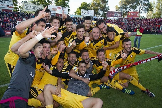 „Osasuna“ ekipa laimėjo išvykoje ir sugrįžo į Ispanijos elitą | osasuna.es nuotr.