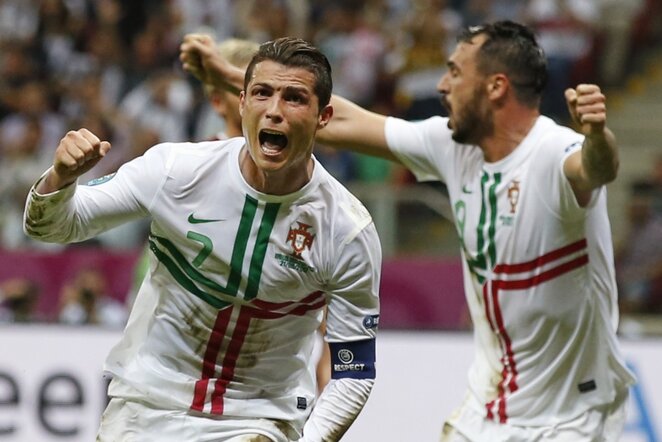 Pergalingo įvarčio autorius Cristiano Ronaldo | AP/Scanpix nuotr.