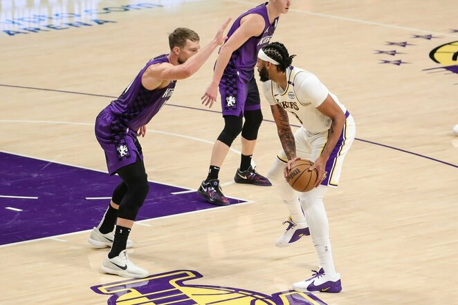 Domantas Sabonis ir Anthony Davisas | Scanpix nuotr.