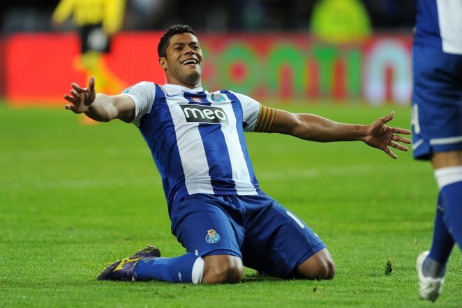 „Porto“ puolėjas Hulkas švenčia įvartį šeštadienio rungtynėse | AP/Scanpix nuotr.
