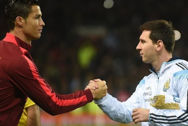 Cristiano Ronaldo ir Lionelis Messi | AFP/Scanpix nuotr.