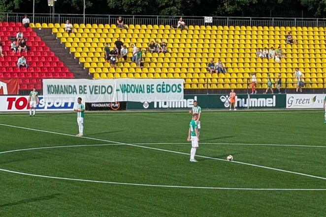 Fanų žinutė “Žalgirio“ vadovams | futbolas.lt nuotr.