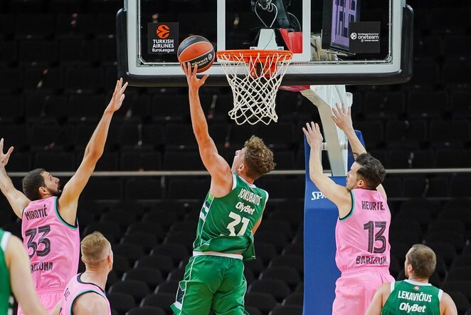 „Žalgiris“ – „Barcelona“ rungtynių akimirka | Sportas.lt/Tito Pacausko nuotr.