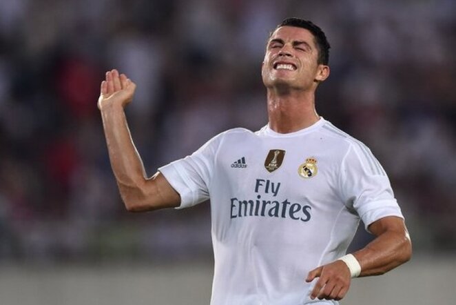 Cristiano Ronaldo niekaip nepavyko įmušti įvarčio | AFP/Scanpix nuotr.