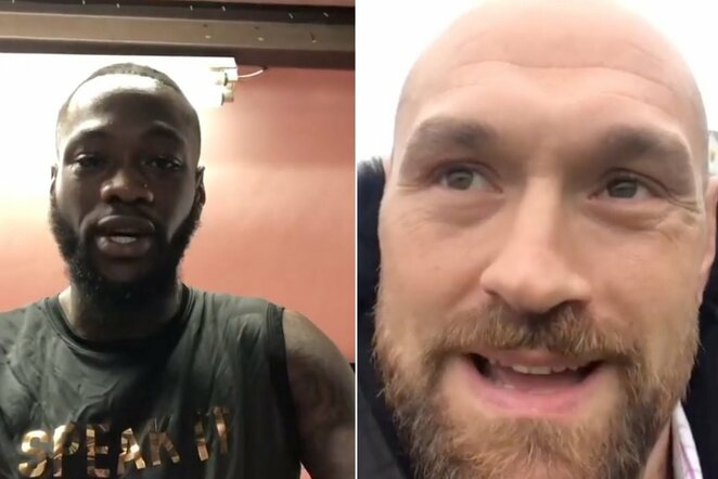 Deontay Wilderis ir Tysonas Fury | Instagram.com nuotr