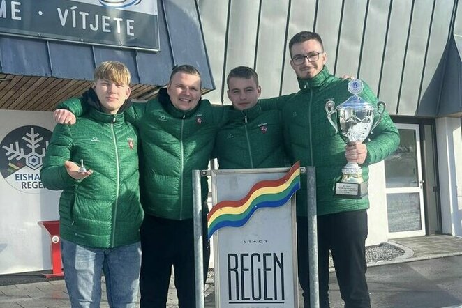 Iš Europos bavariško akmenslydžio taurės turnyro Vokietijoje lietuviai grįžo su trofėjumi | Organizatorių nuotr.