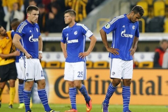 „Schalke“ žaidėjų reakcija | Reuters/Scanpix nuotr.