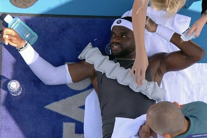 Francesas Tiafoe | „Stop“ kadras