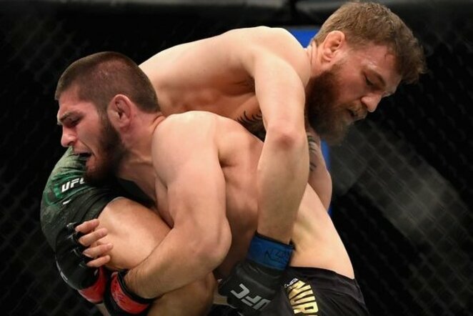 Conoras McGregoras ir Chabibas Nurmagomedovas | Scanpix nuotr.
