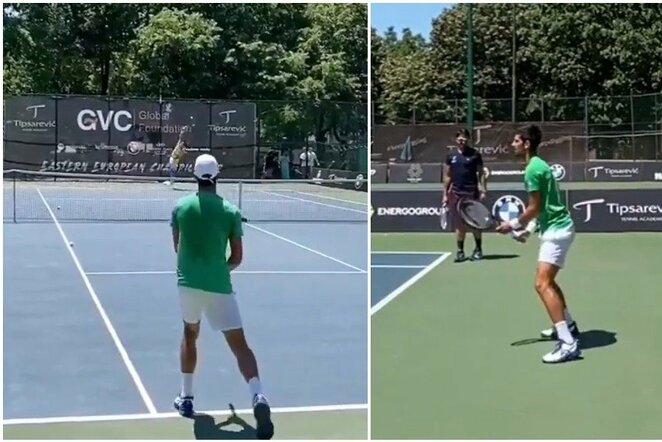 Ričardas Berankis ir Novakas Djokovičius | Organizatorių nuotr.