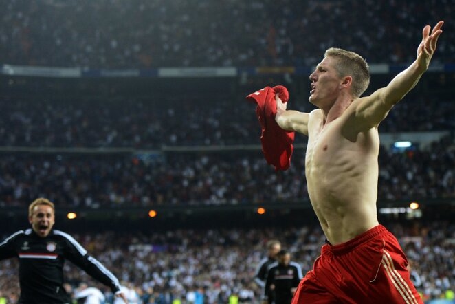 Pergalingą baudinį pelniusio Bastiano Schweinsteigerio džiaugsmas | AFP/Scanpix nuotr.
