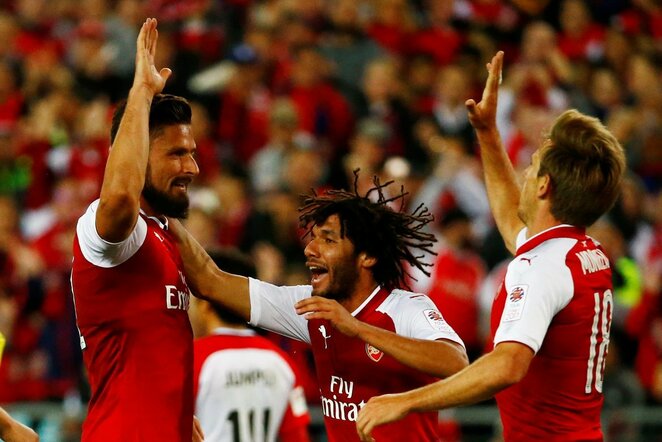 „Arsenal“ džiaugiasi įvarčiu | Scanpix nuotr.