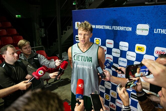 Lietuvos rinktinės treniruotė „Ryto“ arenoje | Josvydo Elinsko / BNS foto nuotr.