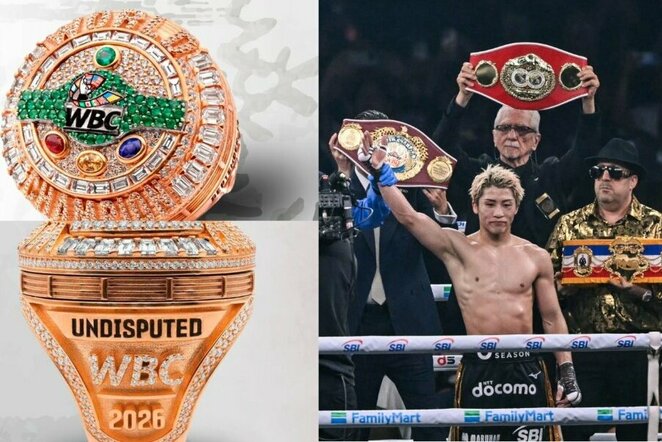 Naoya Inoue ir jo žiedas | Scanpix nuotr.