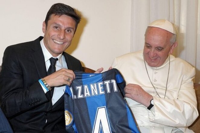 Javieras Zanetti ir popiežius Pranciškus | Reuters/Scanpix nuotr.