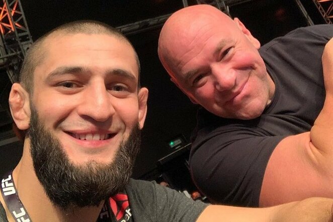 Chamzatas Čimajevas ir Dana White'as | Instagram.com nuotr