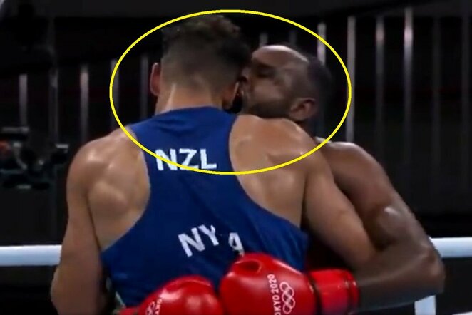 Kovos akimirka | „Twitter“ nuotr.