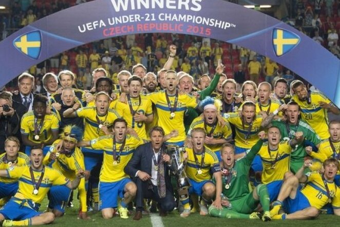 Švedijos U-21 rinktinė tapo Europos čempionais | AFP/Scanpix nuotr.